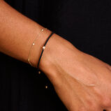 Diamond Station Bracelet 9k Gold, , hi-res