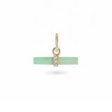 Chrysoprase T-Bar Pendant 9k Gold, , hi-res