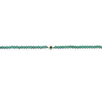 Birthstone Beaded Bracelet 9k Gold Emerald