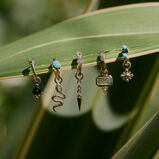 Diamond Drop Spike Earring Charm 9k Gold Single, , hi-res