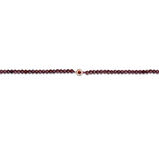 Birthstone Beaded Bracelet 9k Gold Garnet, , hi-res