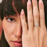 Diamond Pav&eacute; Ring 9k Gold Size OK, , hi-res