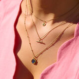 T- Bar Pendant 9k Gold, , hi-res