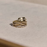 Diamond Starburst Ring 9k Gold Size H, , hi-res