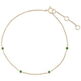 Emerald Station Bracelet 9k Gold, , hi-res