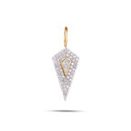 Diamond Rhombus Pendant 9k Gold