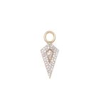 Diamond Rhombus Earring Charm 9k Gold Single