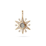 Limited Edition Diamond &amp; Labradorite Star Pendant 9k Gold, , hi-res