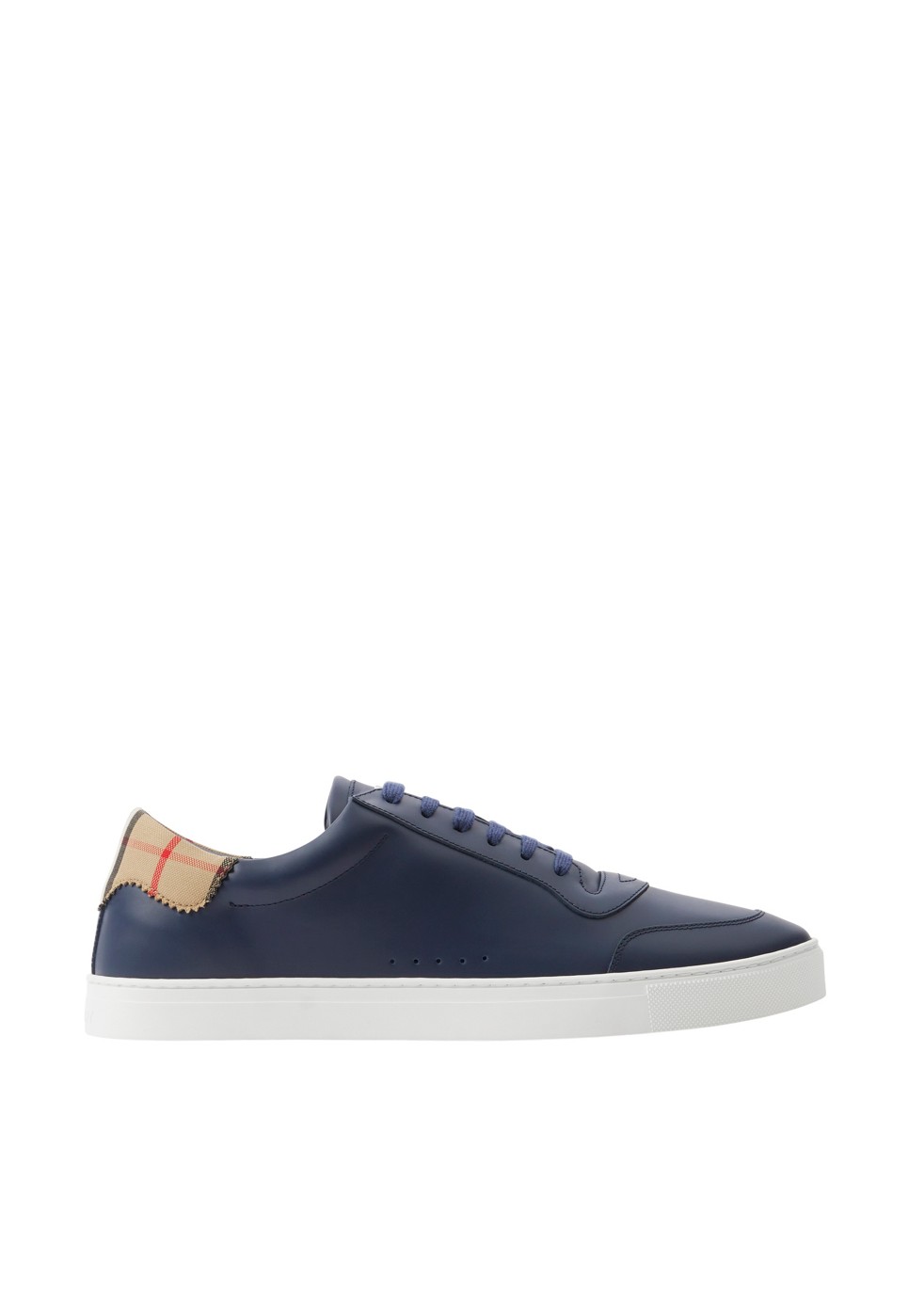 Leather and Check Cotton Sneakers | Reserve & Collect