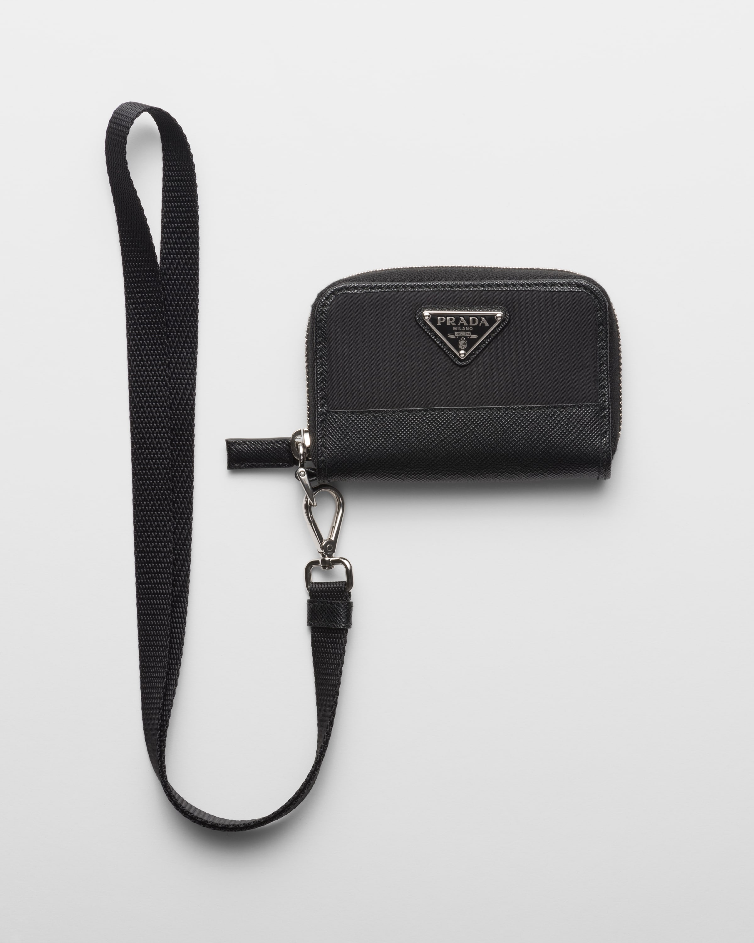 Prada saffiano leather coin purse store