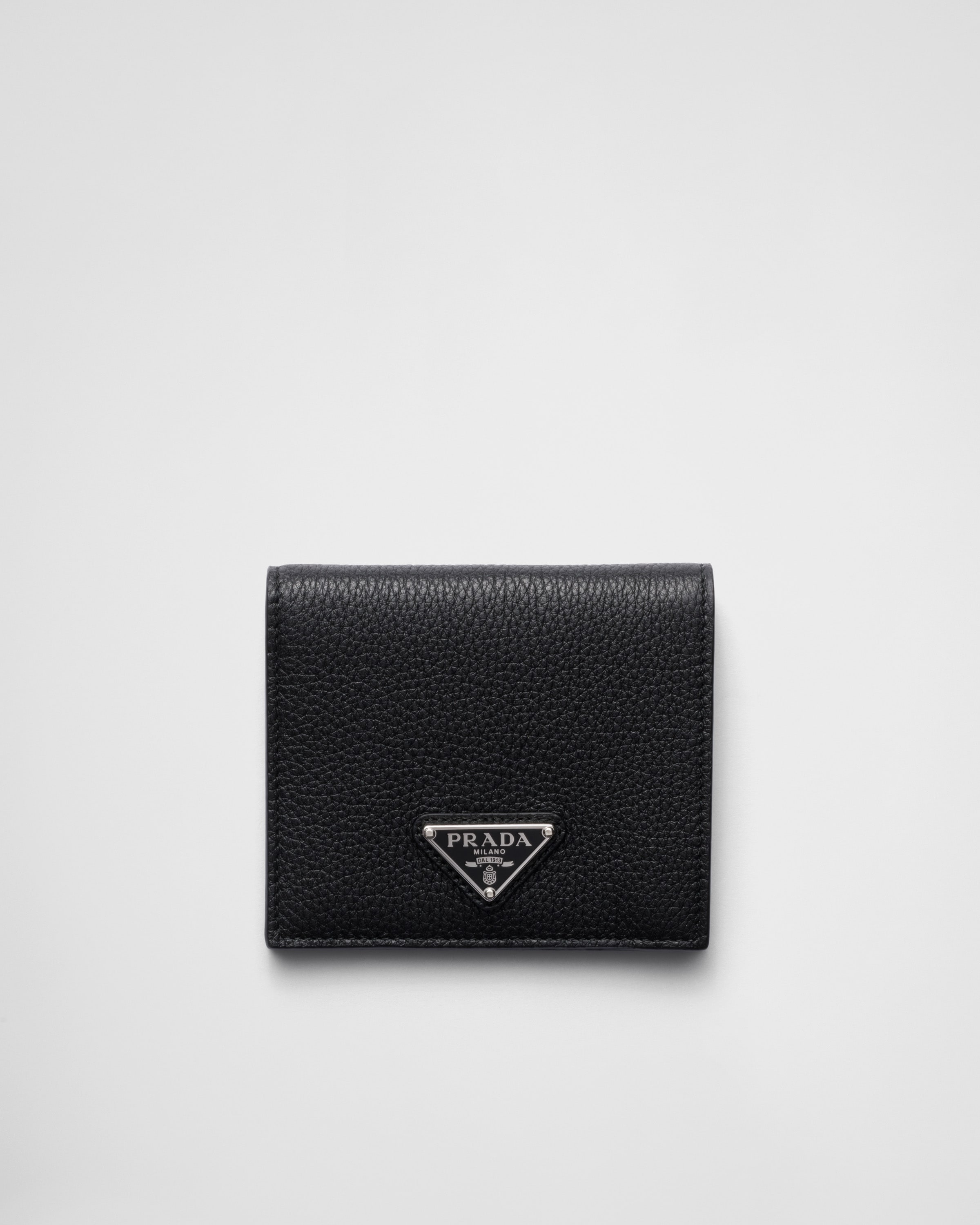 Prada grey wallet clearance