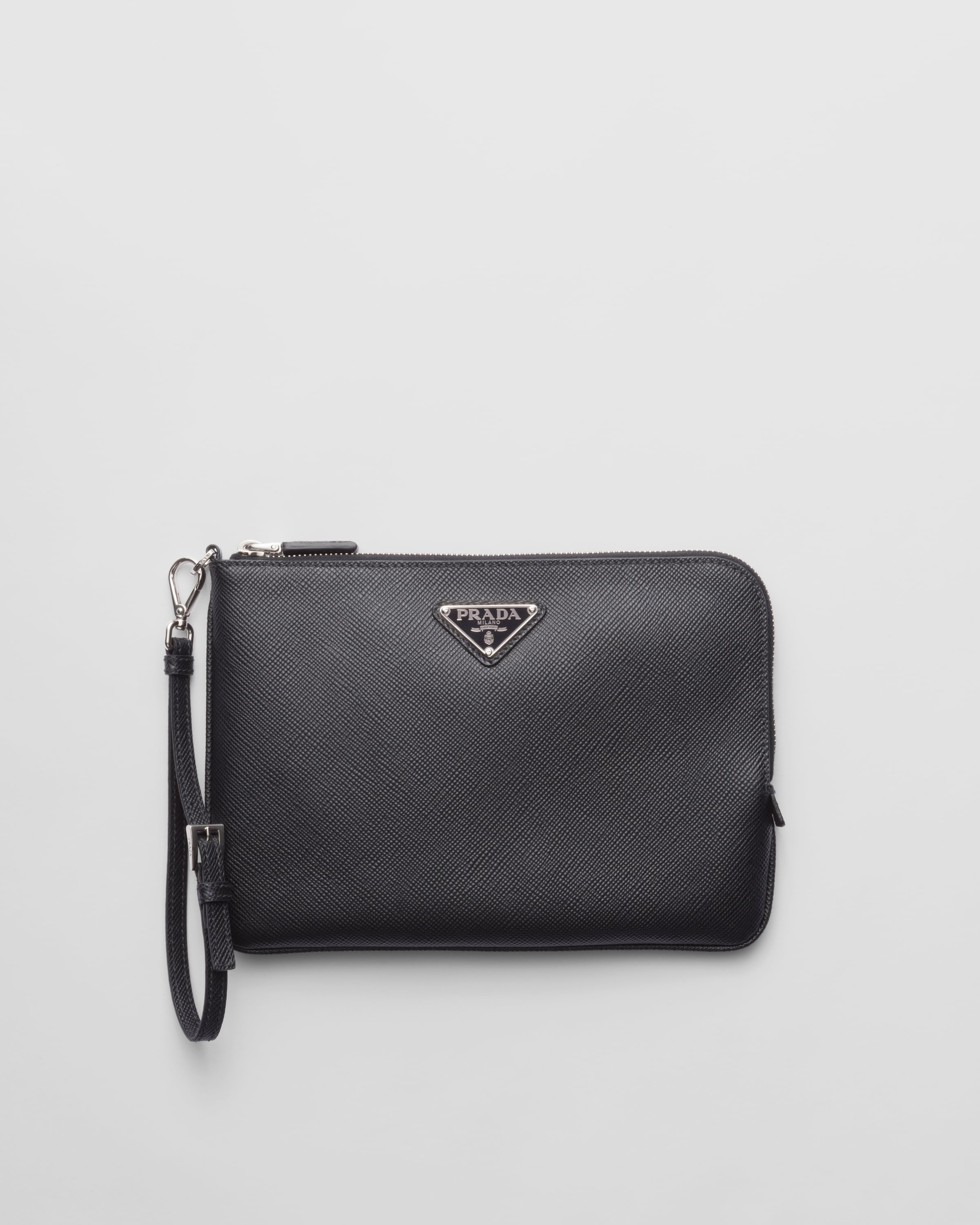 Small Saffiano leather pouch Reserve Collect