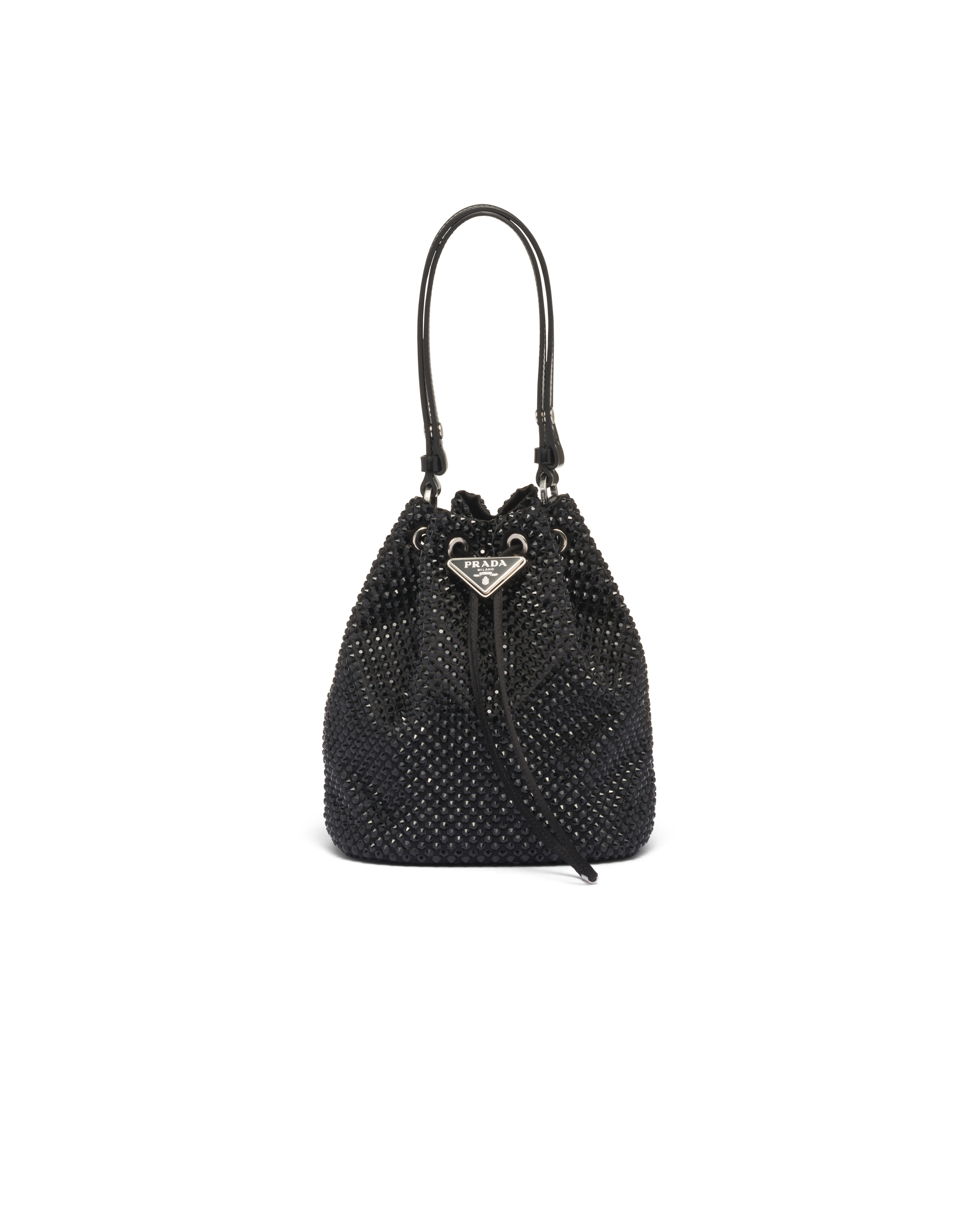 Prada Satin mini bag with crystals Women Heathrow Reserve Collect