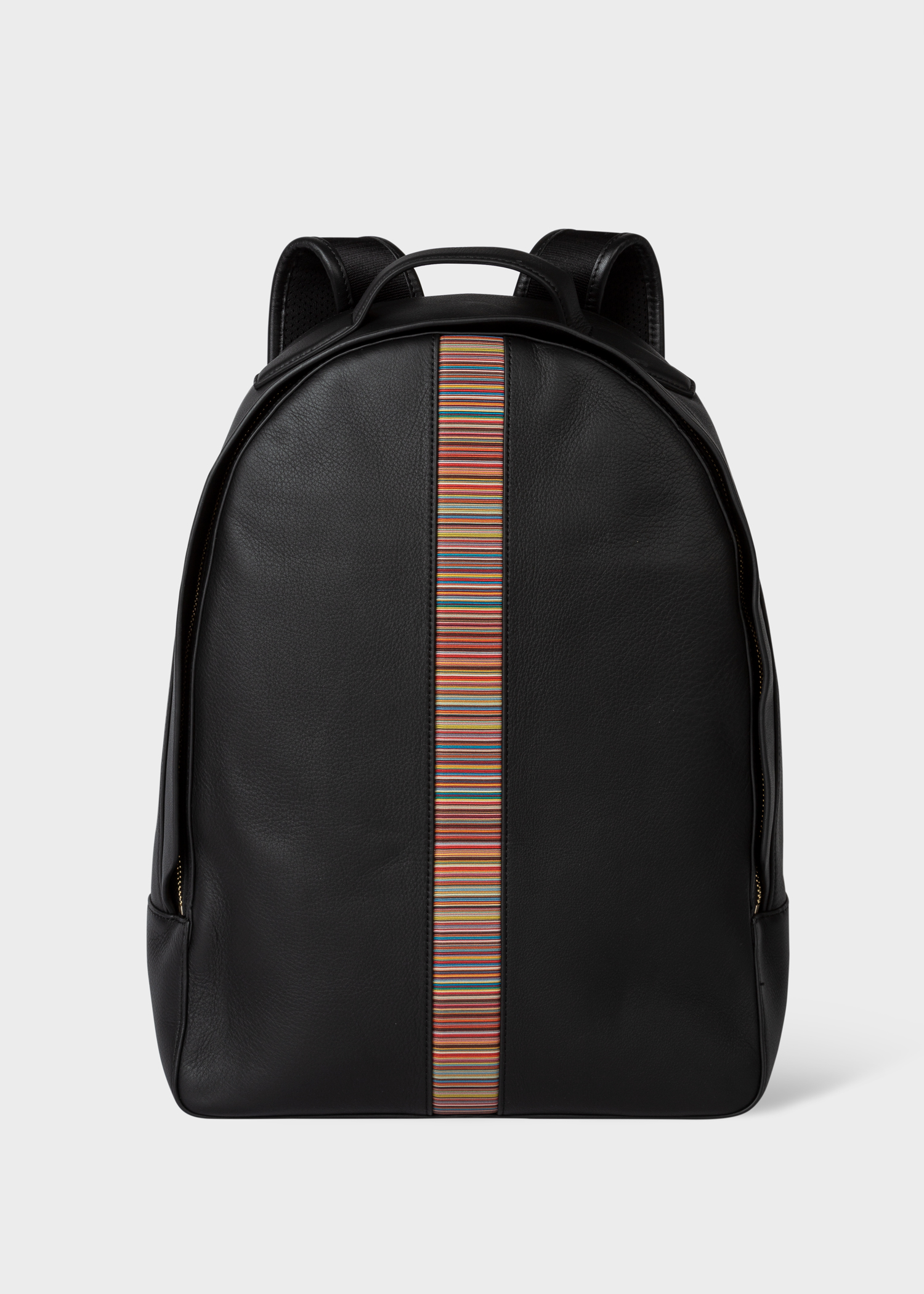 Paul Smith Black Leather Signature Stripe Backpack Reserve Collect