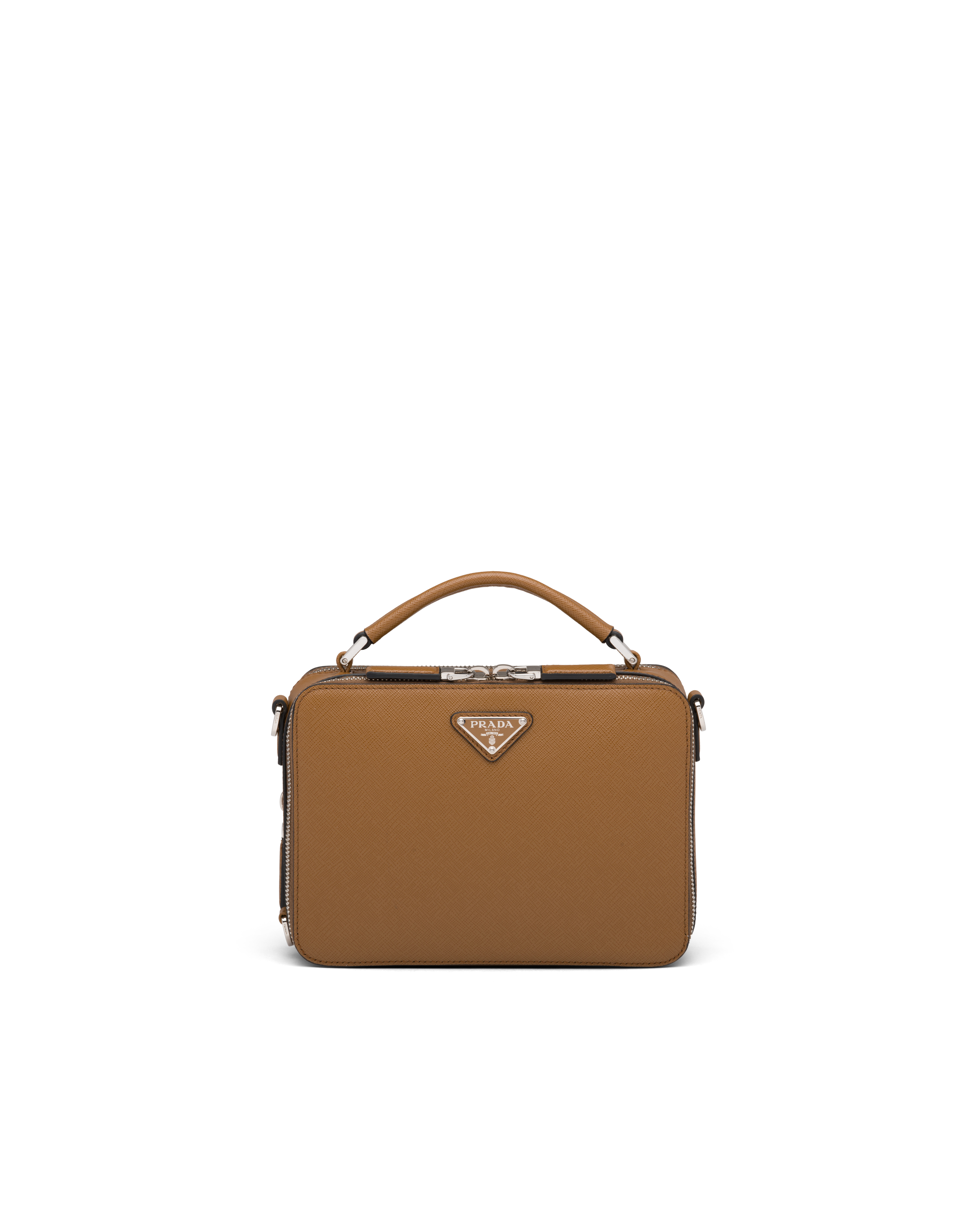 Prada Prada Brique Saffiano Leather Cross-Body Bag Briefcase 