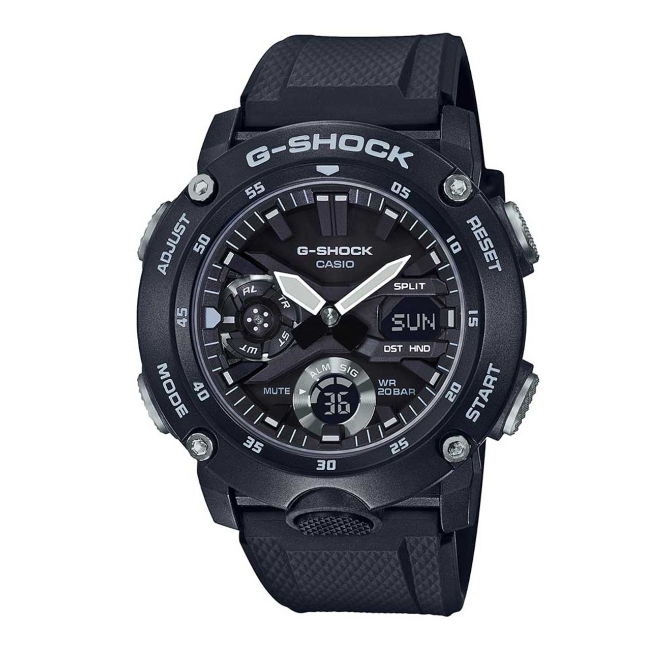 Casio G-Shock Carbon Guard Black Watch Watches | Heathrow Reserve