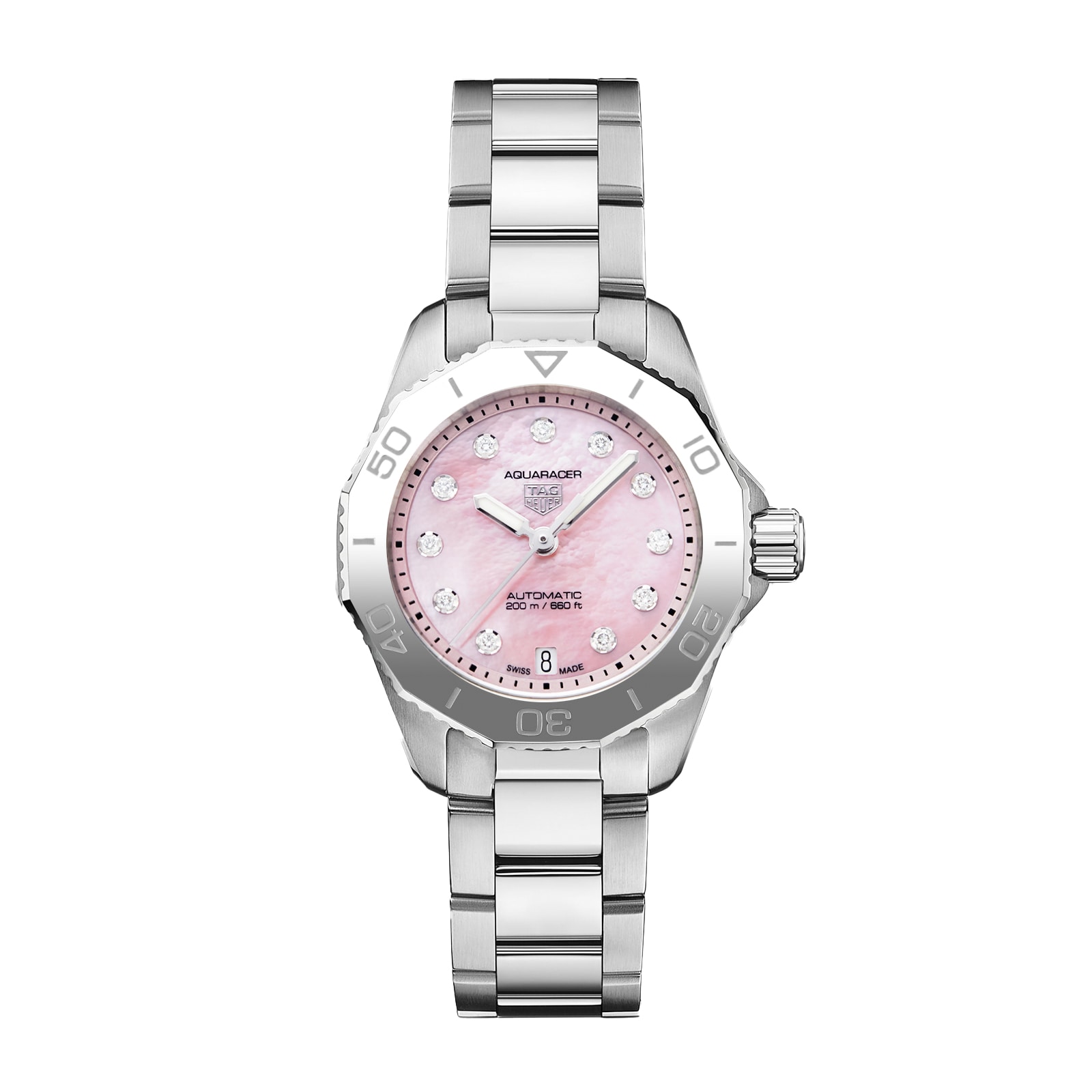 Tag Heuer Aquaracer 30mm Ladies Watch Strawberry Pink The Watches