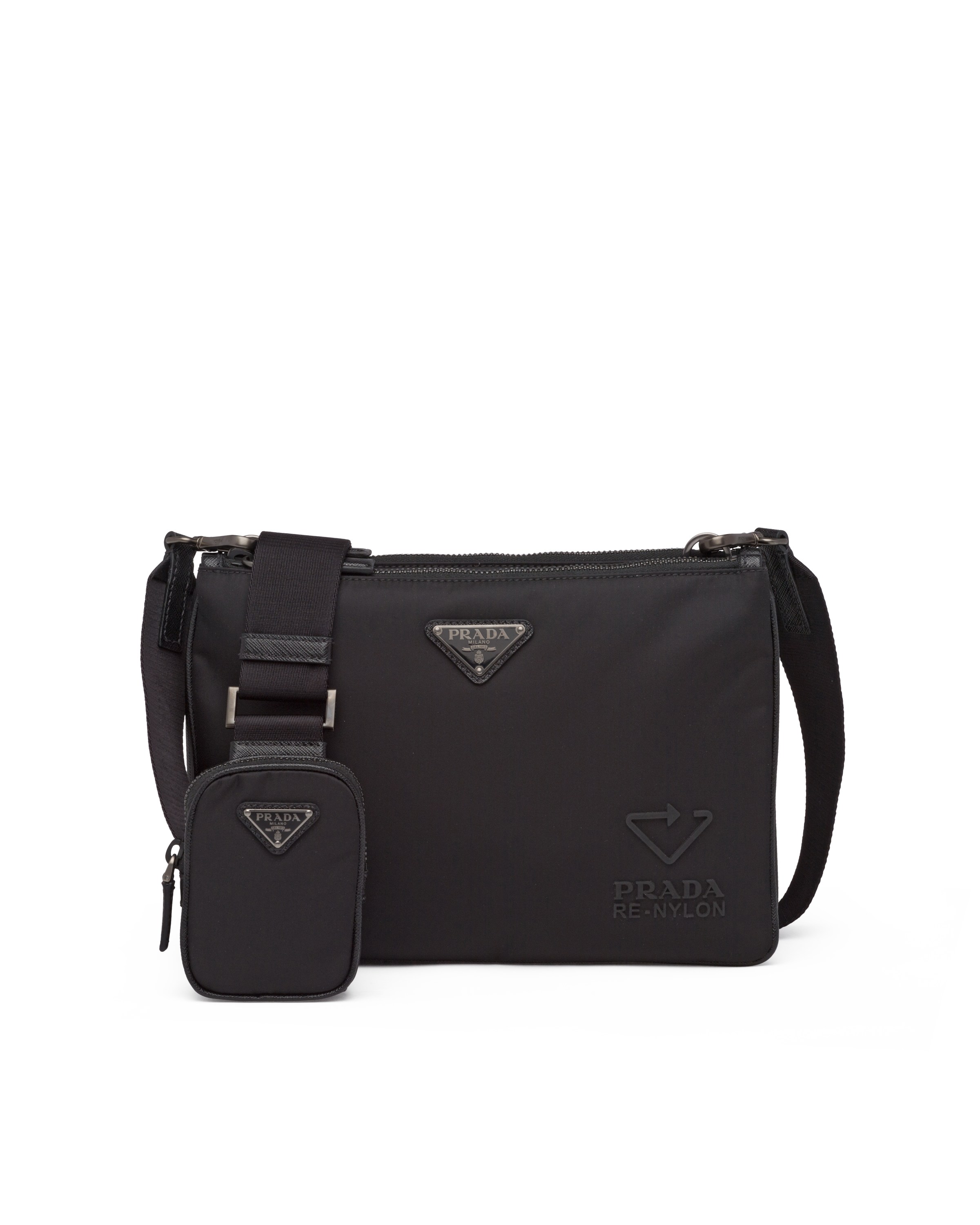 Prada Re-Nylon and Saffiano leather shoulder bag Briefcase | Heathrow  Boutique