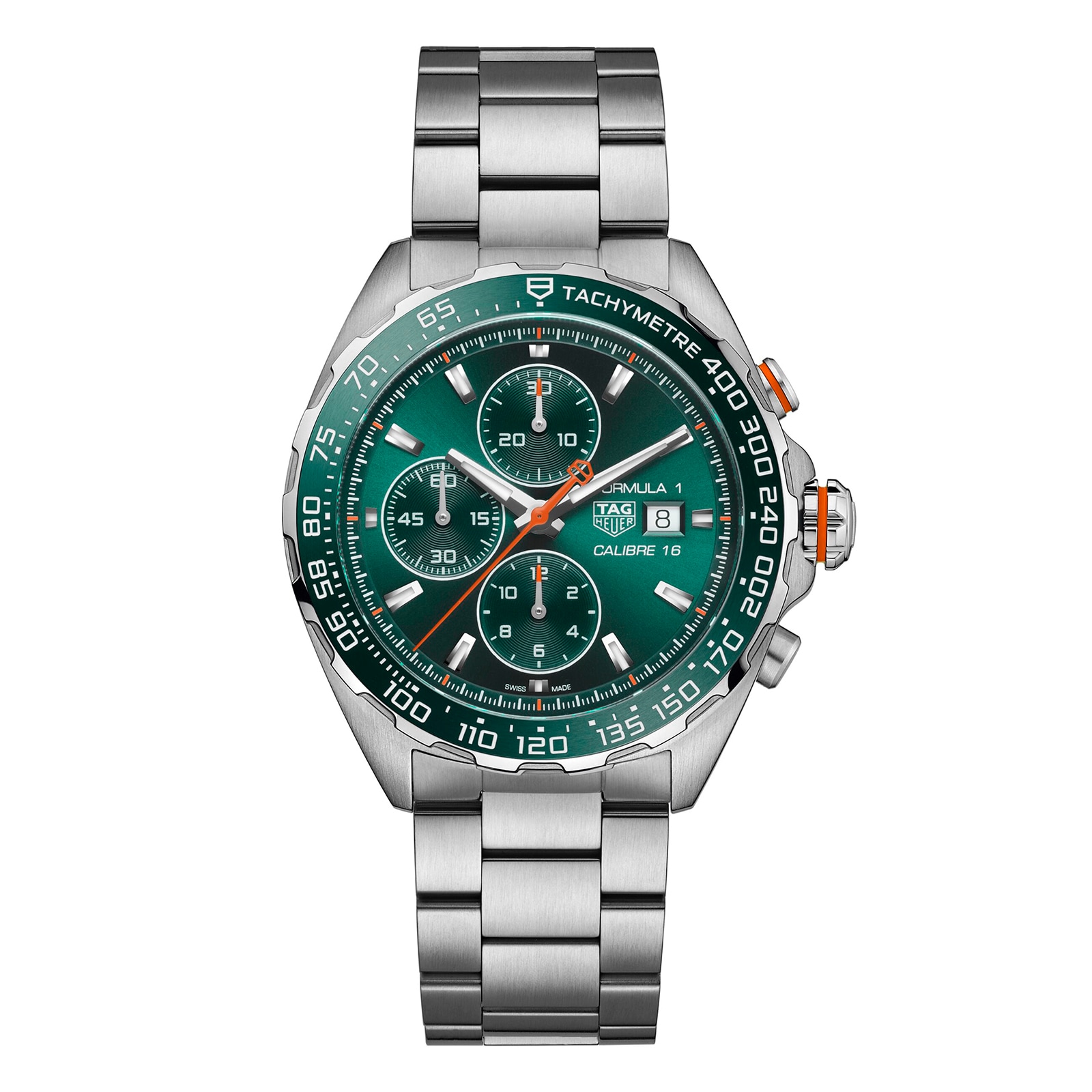 Tag Heuer Formula 1 Chronograph 44mm Mens Watch Green Fine Watches 