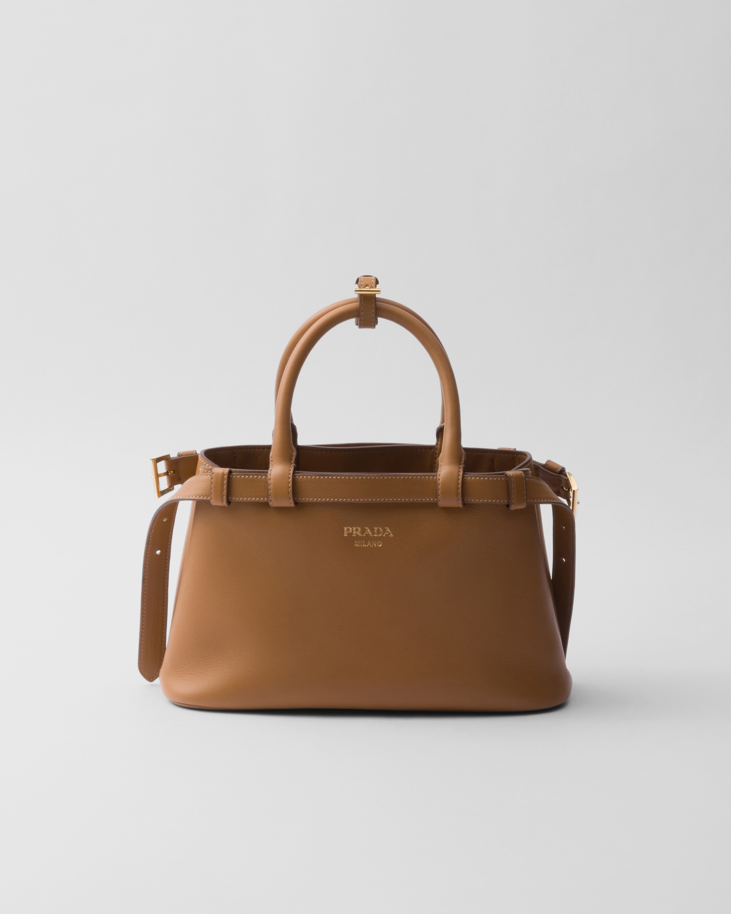 Prada Buckle small leather handbag with double belt Reserve Collect