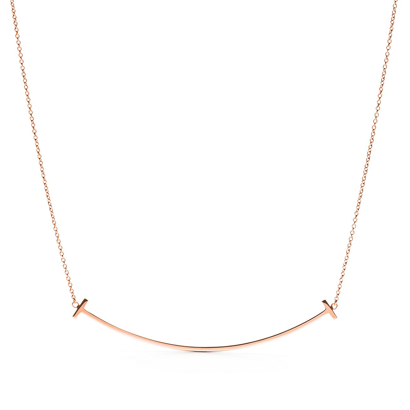 tiffany smile pendant rose gold