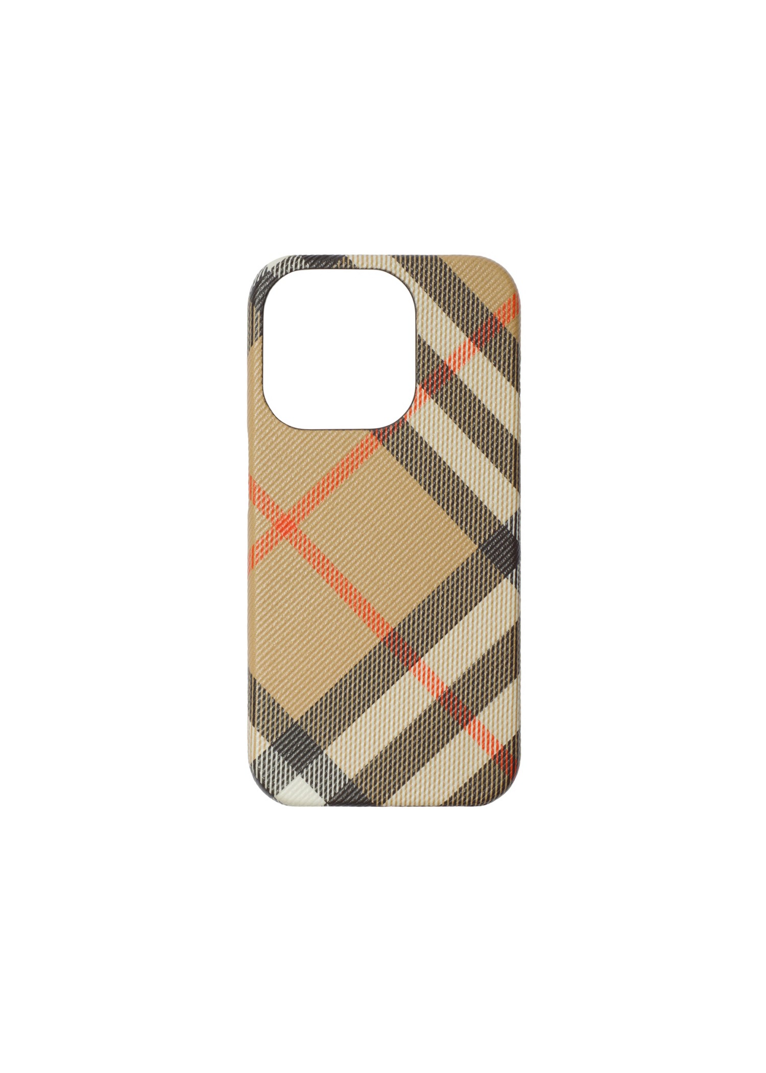 ばかぁもん BurberryケースiPhone15Pro用 Burberry Check iPhone 15 Pro Case Leather Accessories | Heathrow