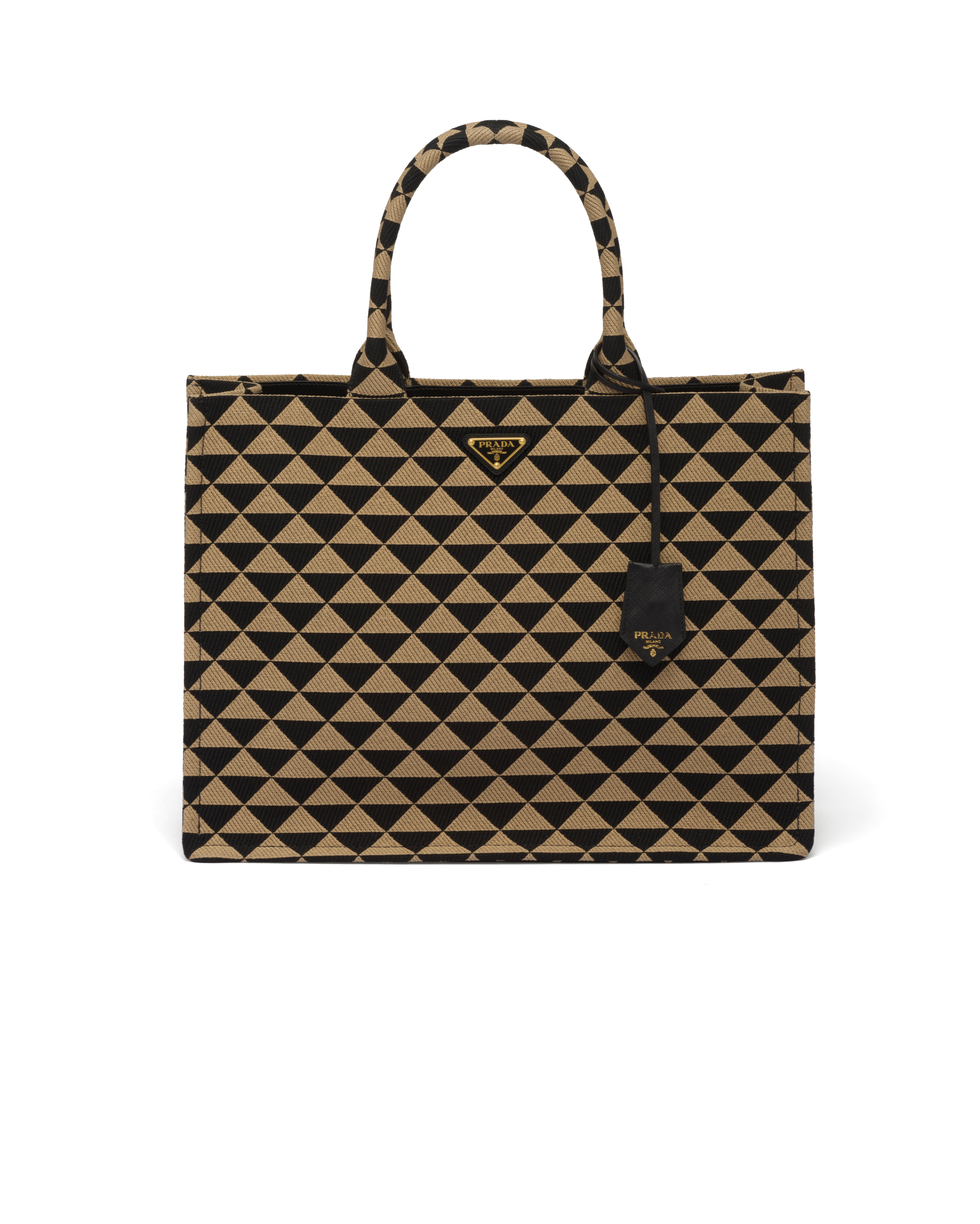 Prada Prada Symbole embroidered fabric tote bag Tote Heathrow