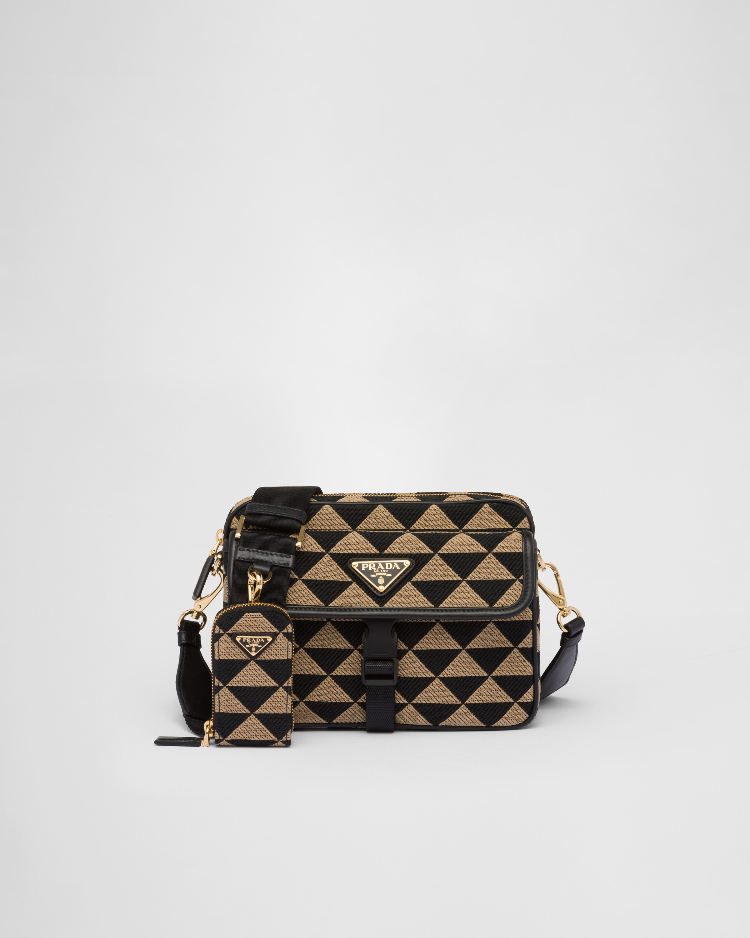 Prada Symbole embroidered fabric bag | Reserve & Collect