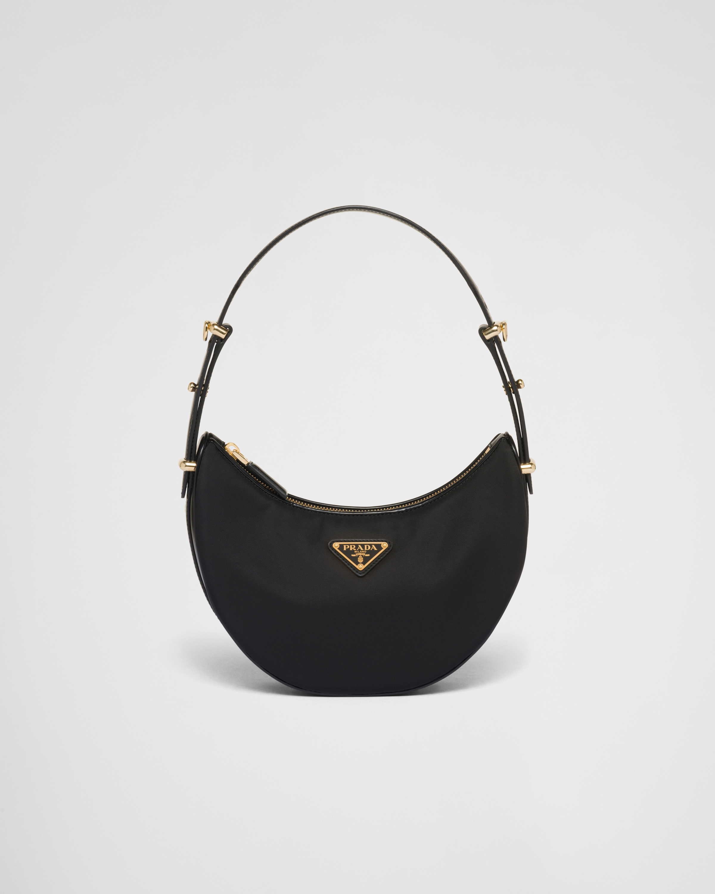 Prada Arque small Re Nylon and brushed leather shoulder bag Reserve Collect