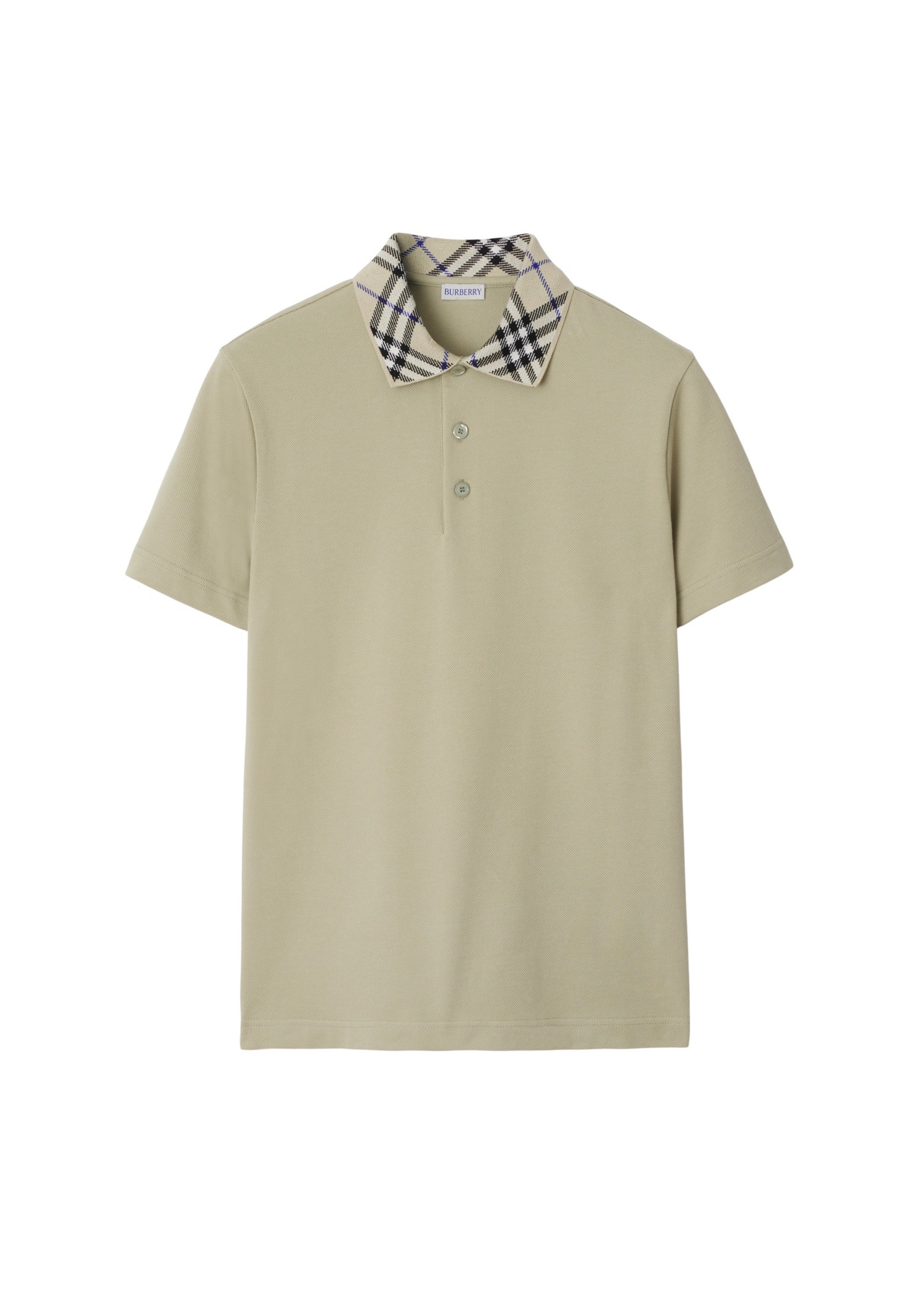 Burberry Check Collar Cotton Polo Shirt Tops Heathrow Reserve