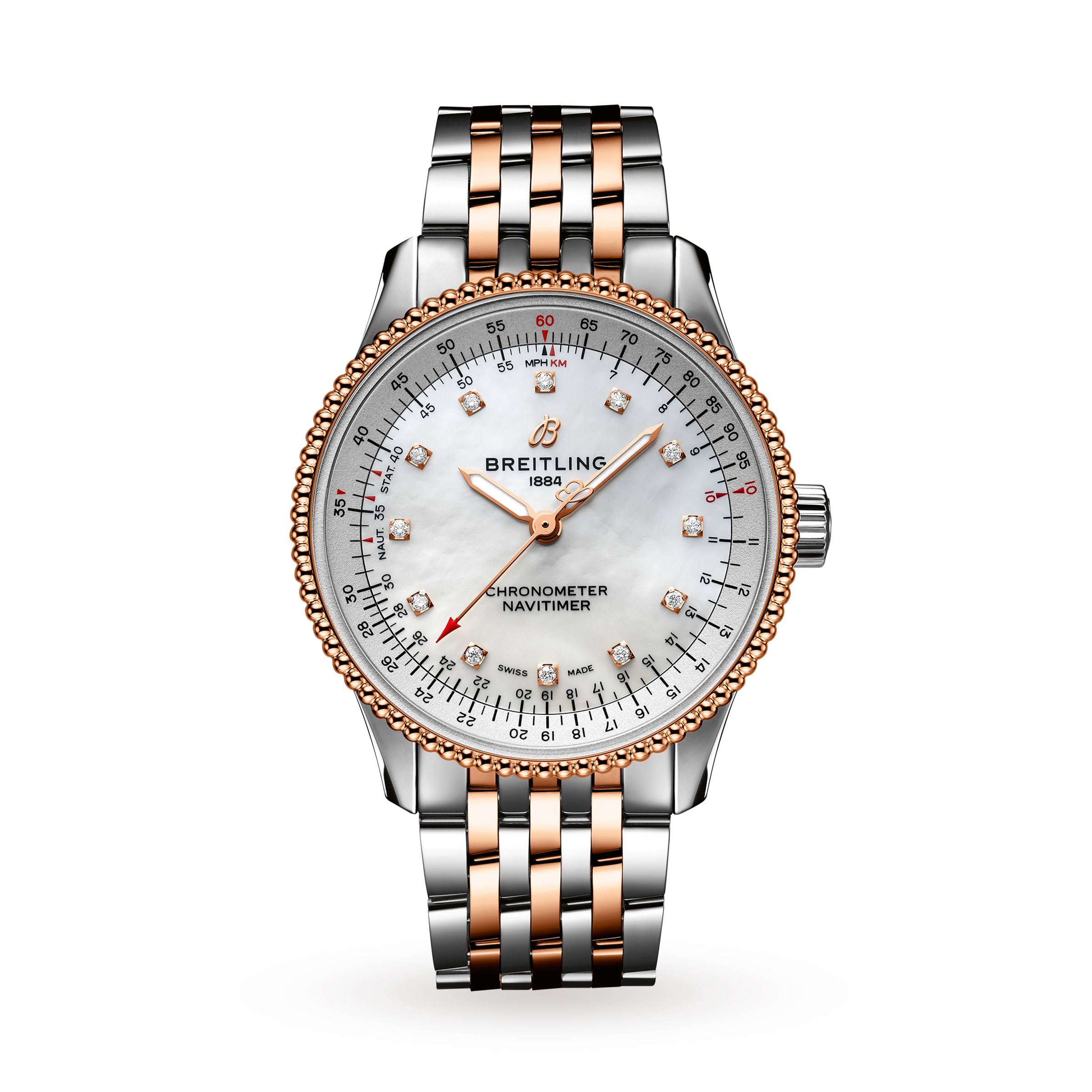 Breitling silver clearance and gold watch