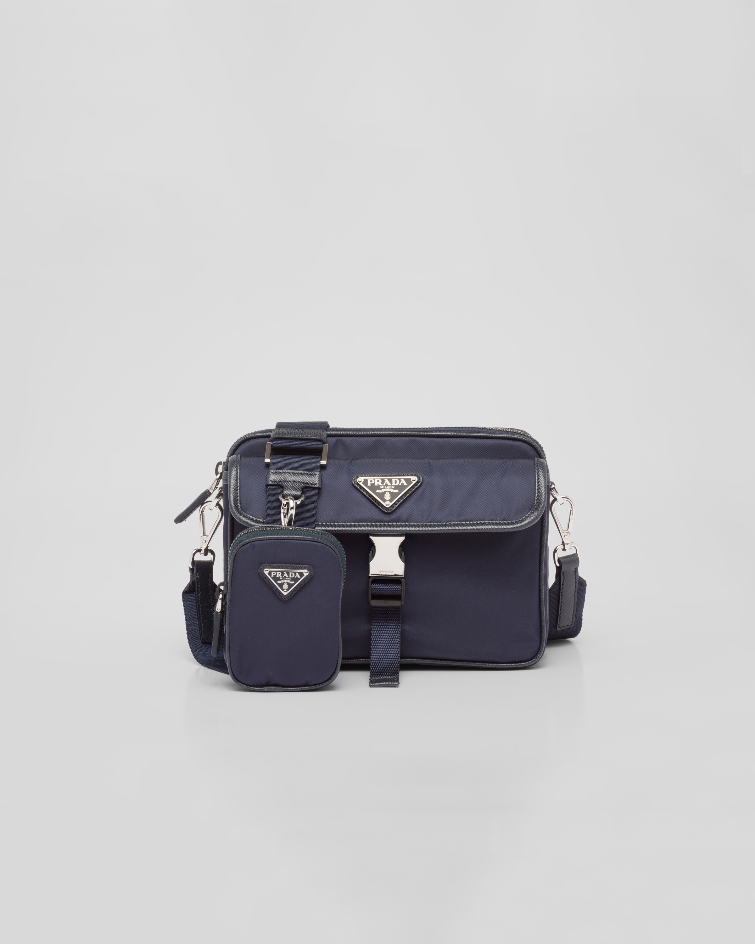 Nylon messenger bag prada discount