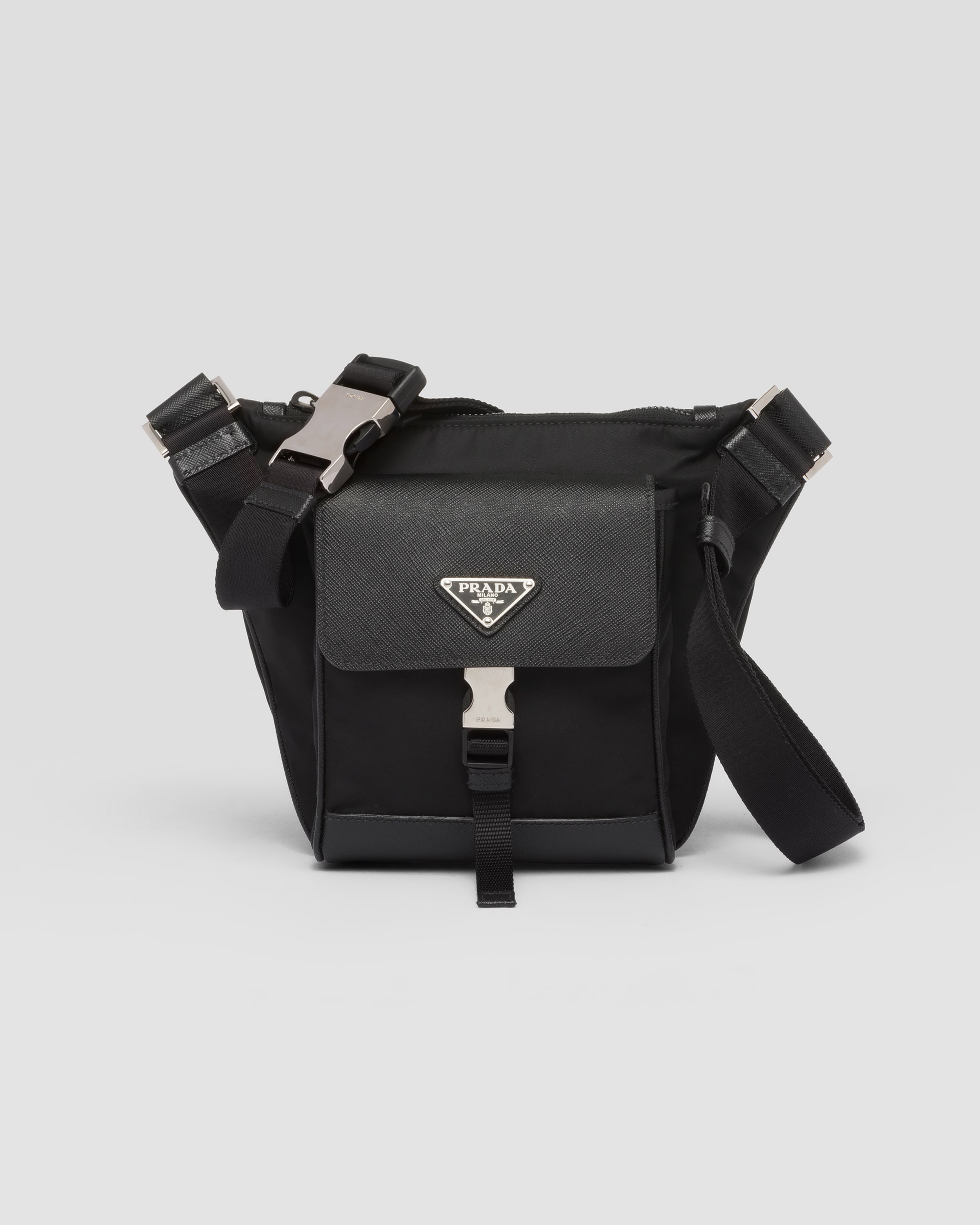 Prada Re Nylon and Saffiano leather shoulder bag Crossbody Heathrow Reserve Collect