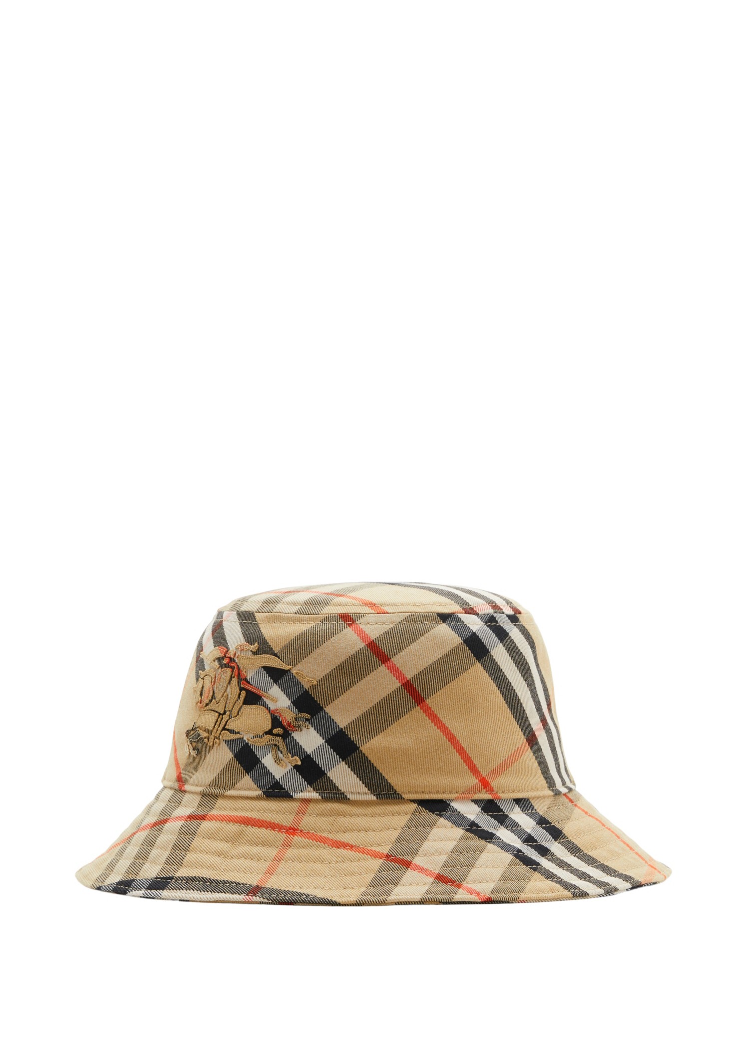 【未使用】BURBERRY LONDON ENGLAND BUCKET HAT Burberry Check EKD Cotton Blend Bucket Hat Hats & Scarves