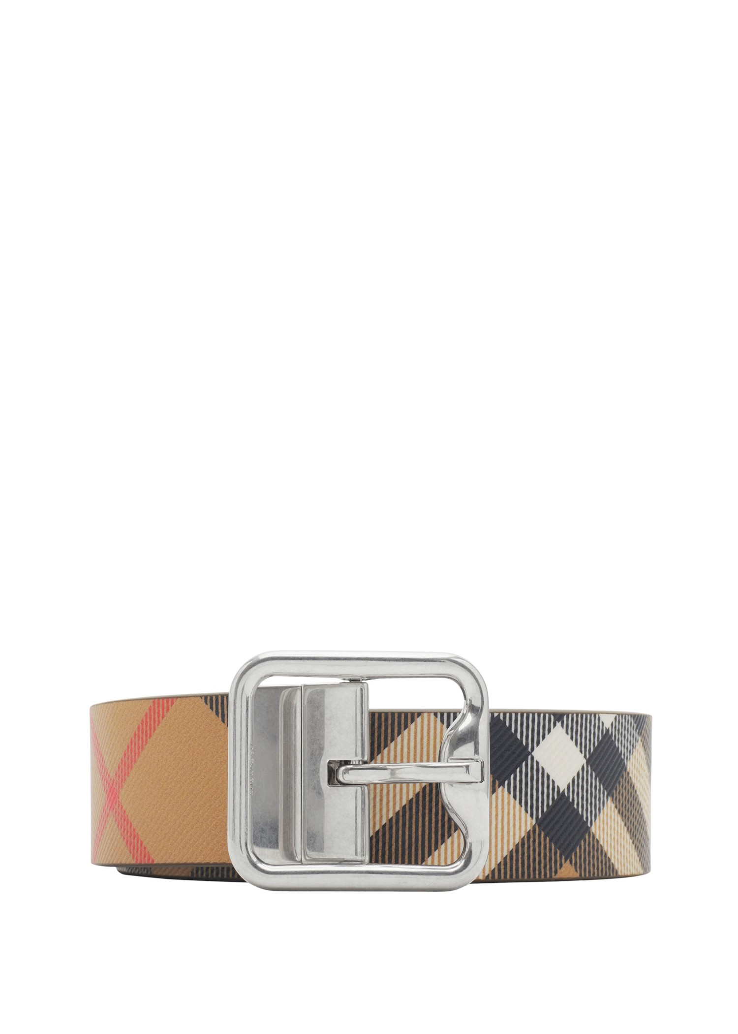 Burberry Reversible Check B Buckle Belt Belts Heathrow Reserve