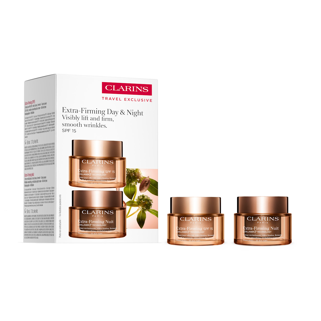 Clarins Extra-Firming Day & Night Travel Retail Exclusive Set