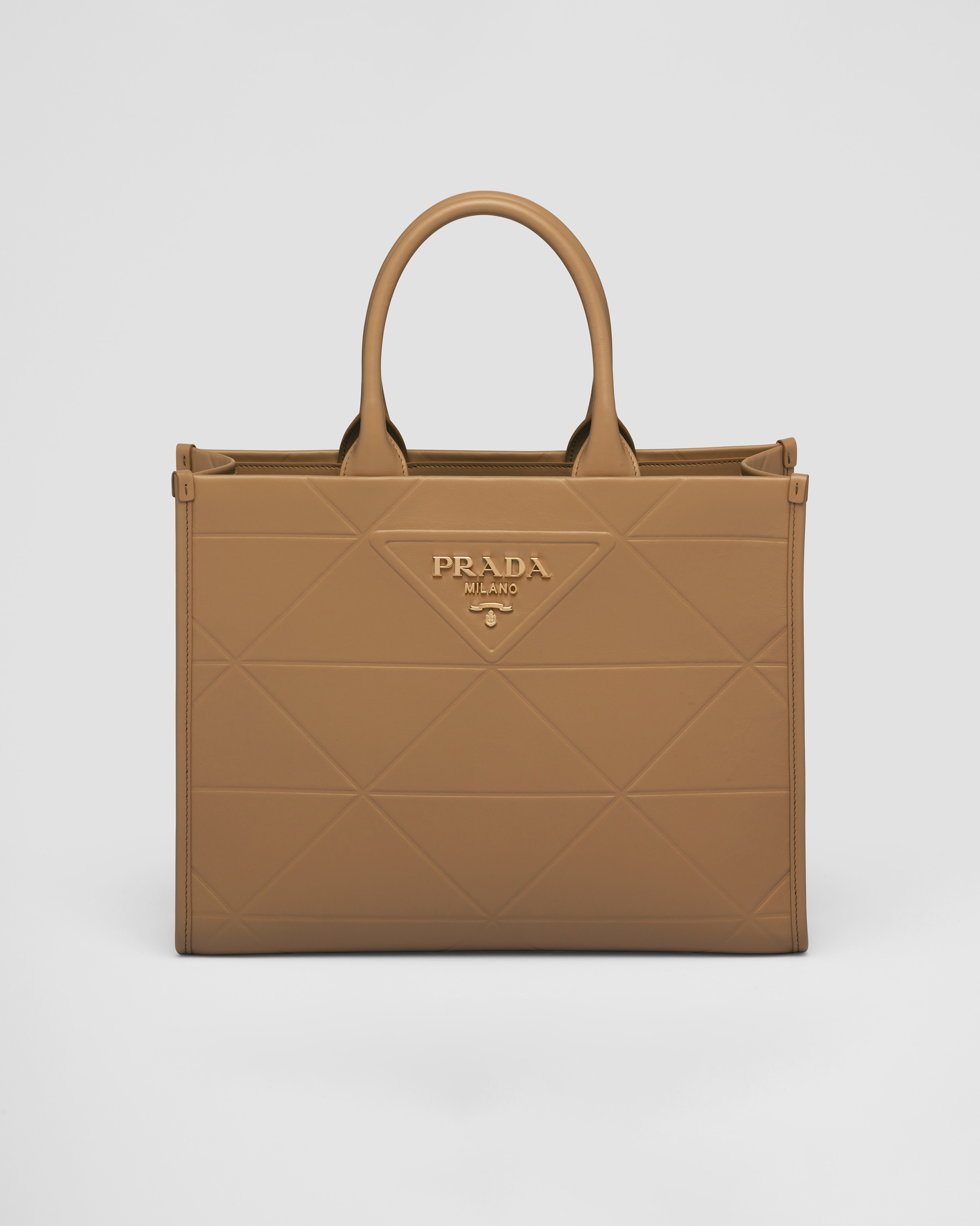 Prada Medium leather Prada Symbole bag with topstitching Tote Heathrow Reserve Collect