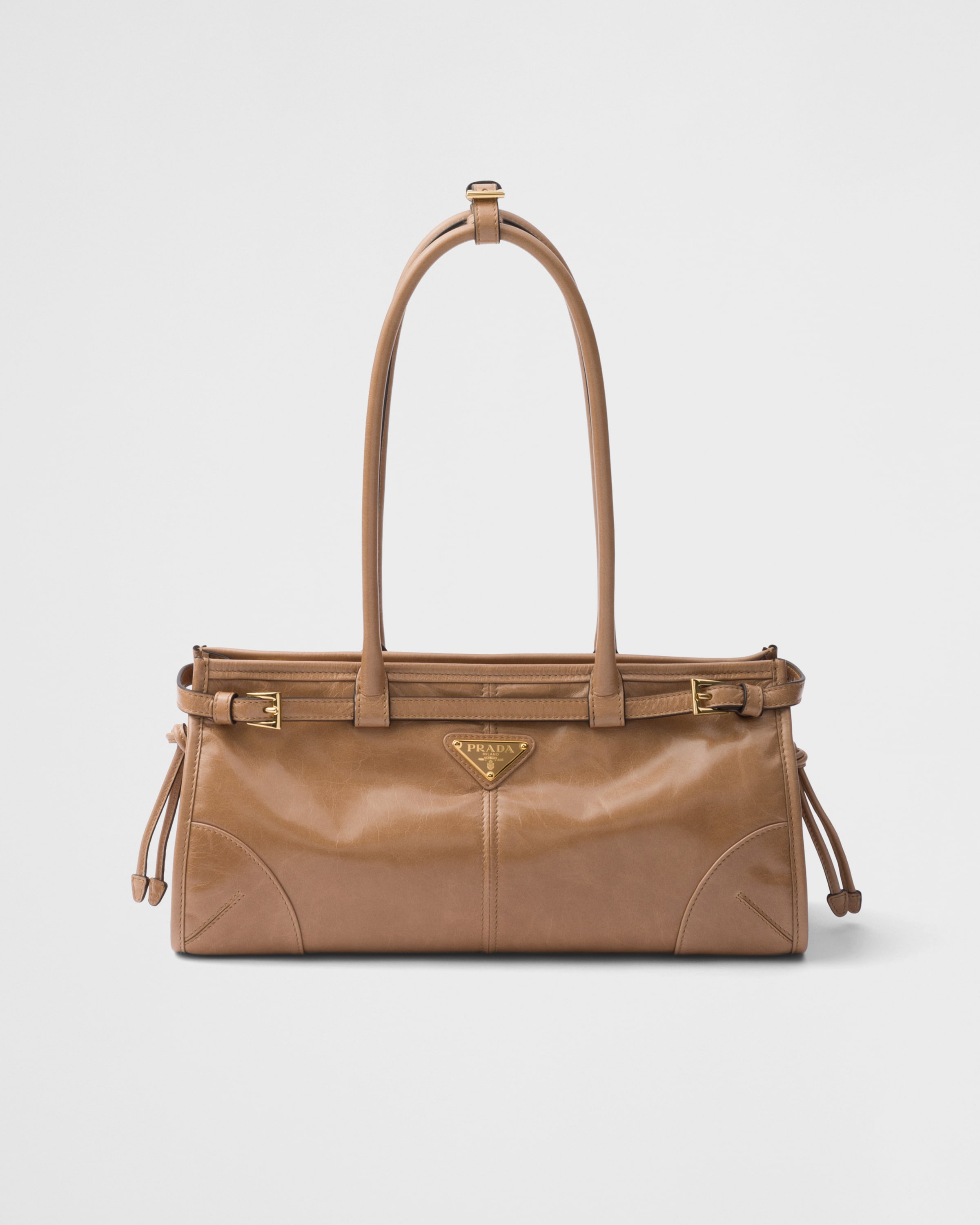 Prada leather handbag hot sale