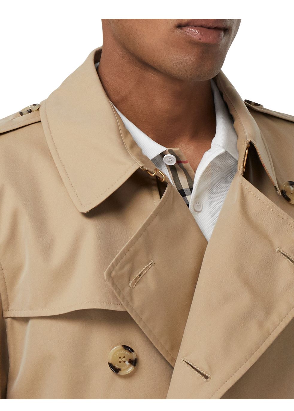 Burberry coat best sale mens brown