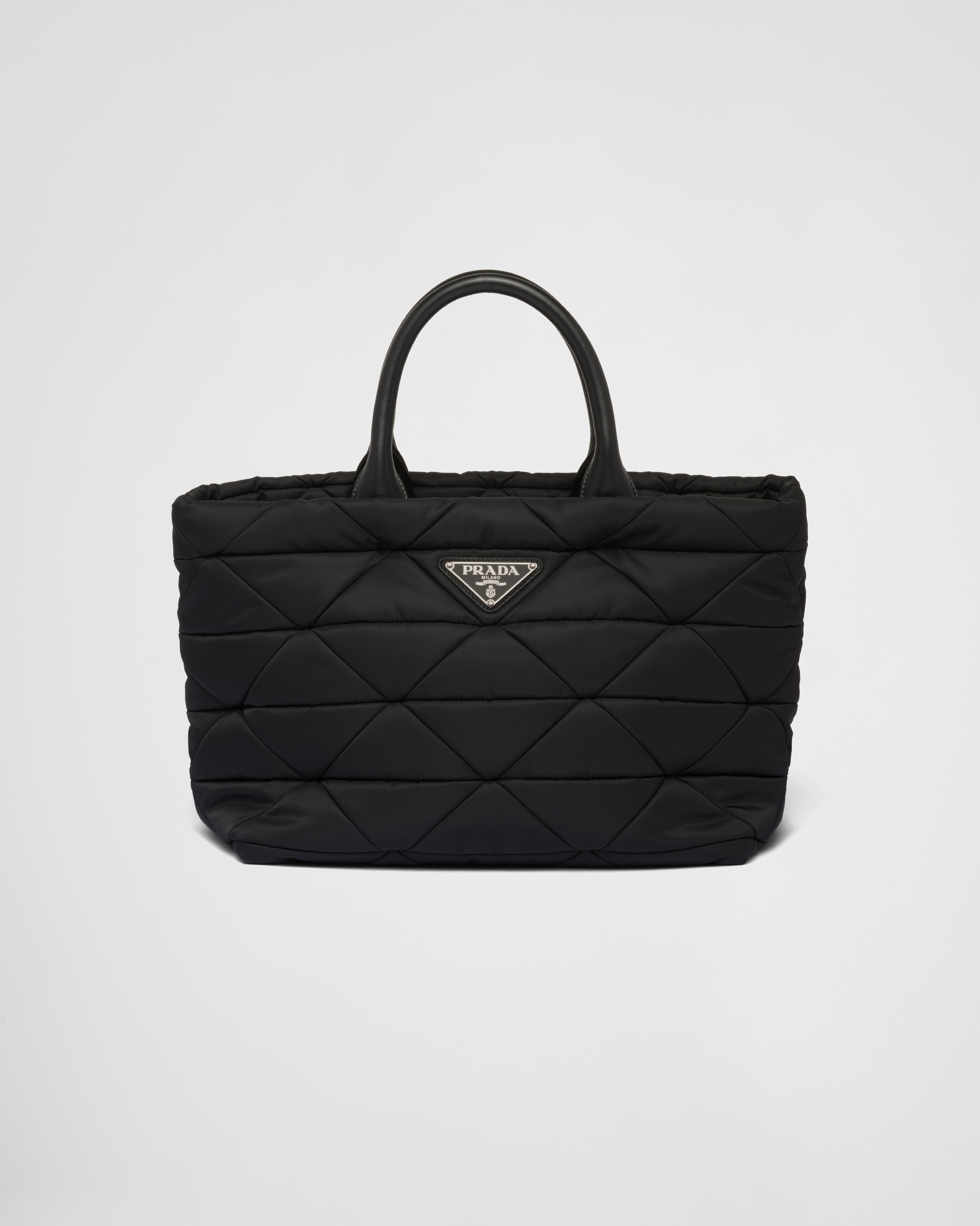 Prada padded nylon tote deals