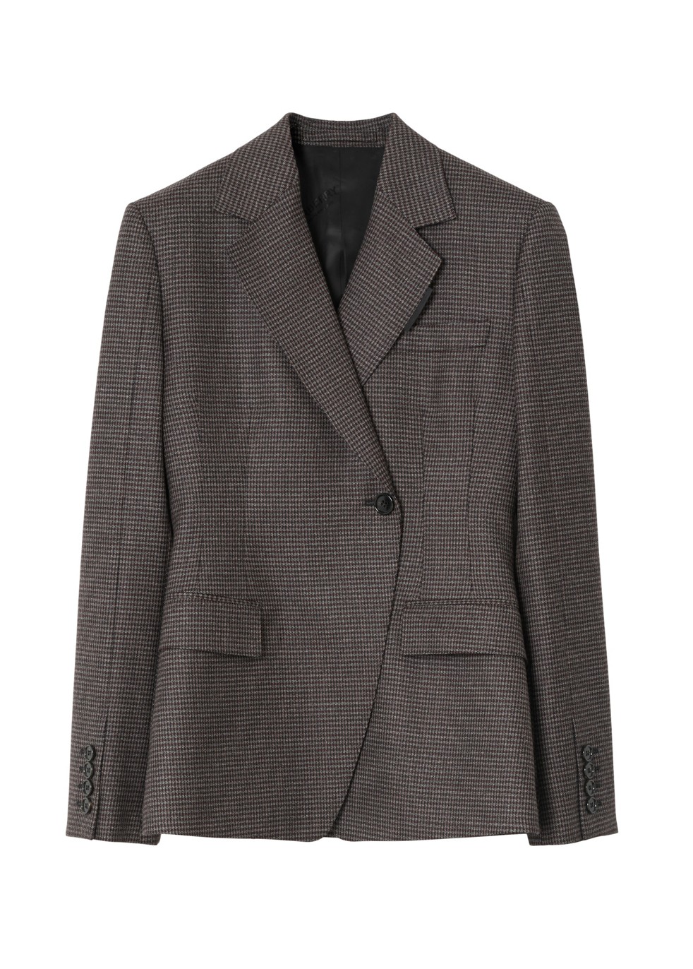 Burberry Puppytooth Wool Tailored Jacket Coats & Jackets 