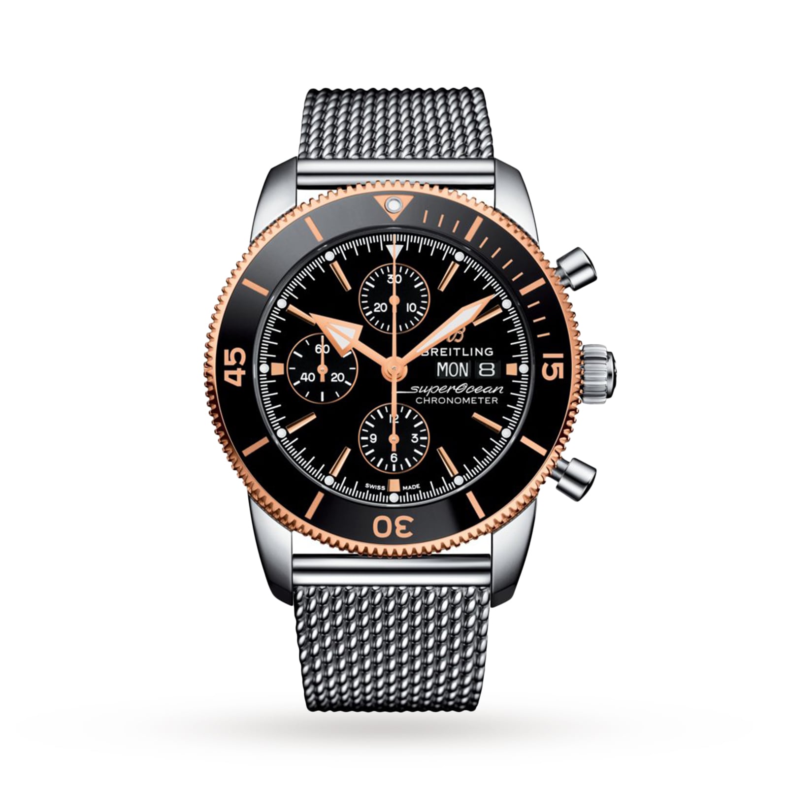 Breitling superocean heritage discount 44 rose gold