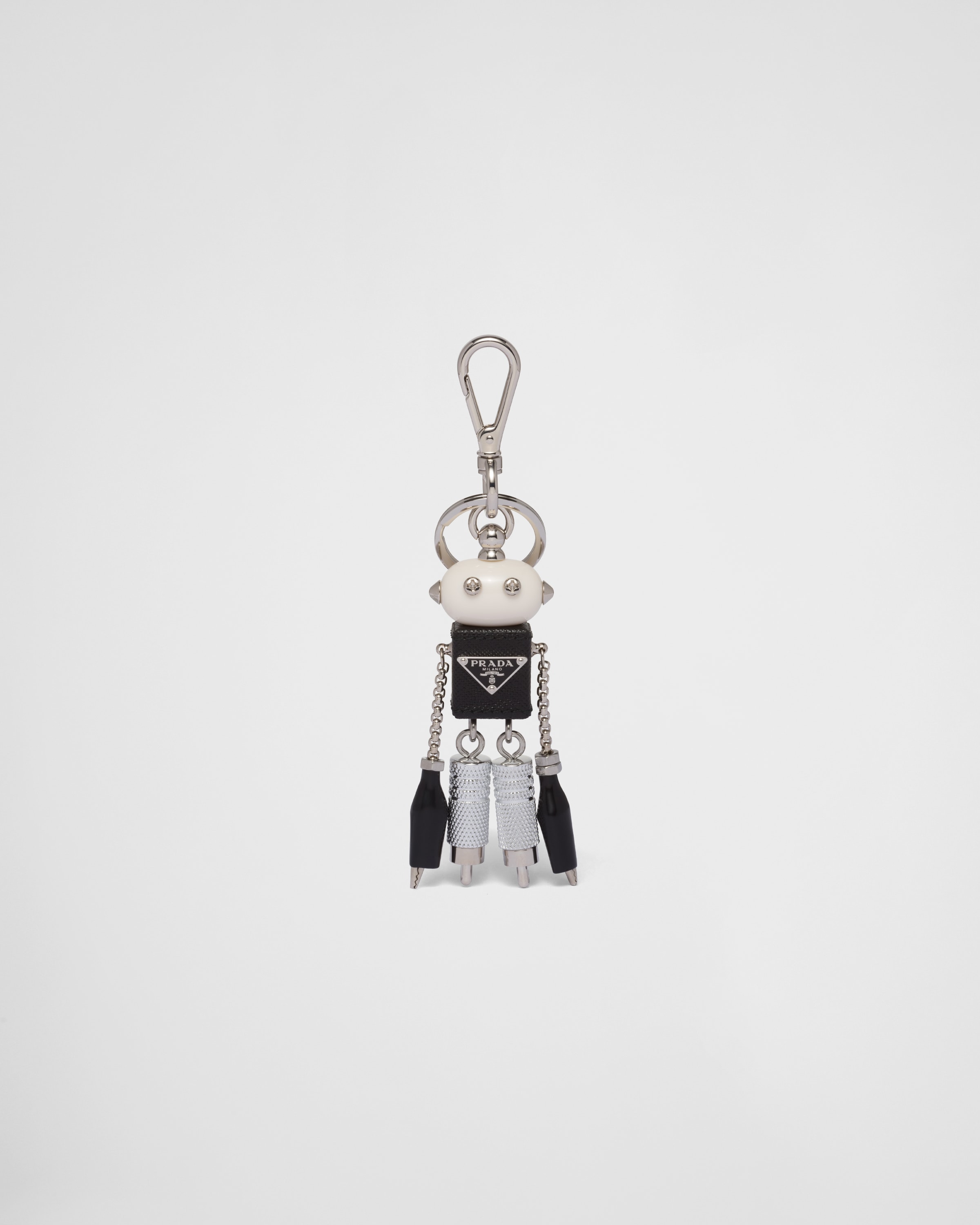 Prada Robot Saffiano leather keychain charm Accessories | Heathrow