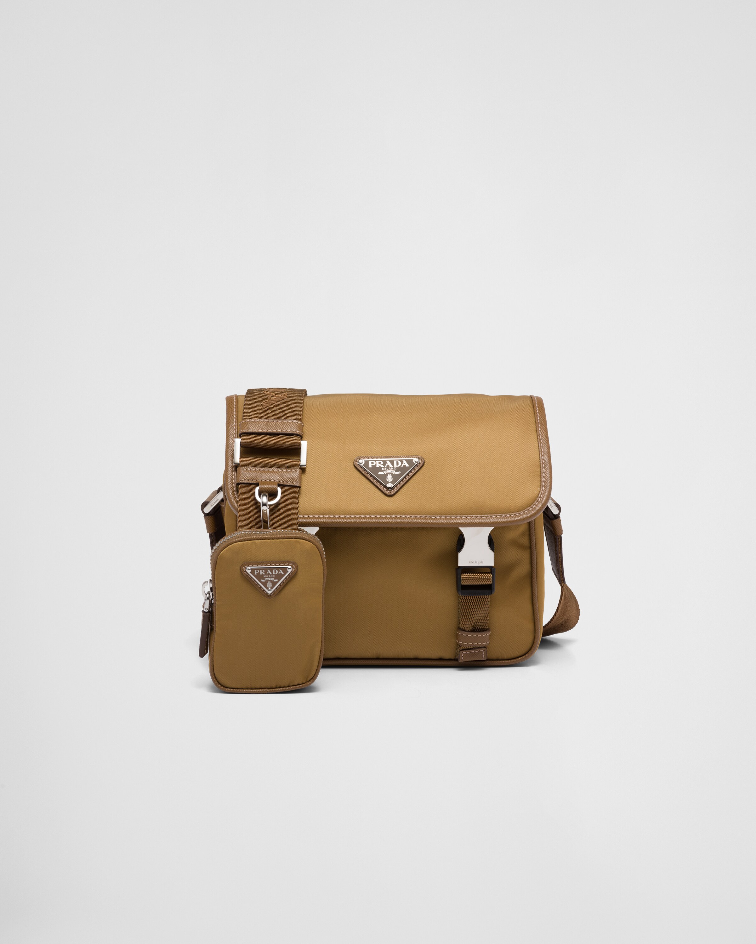 Re Nylon and Saffiano leather shoulder bag Reserve Collect