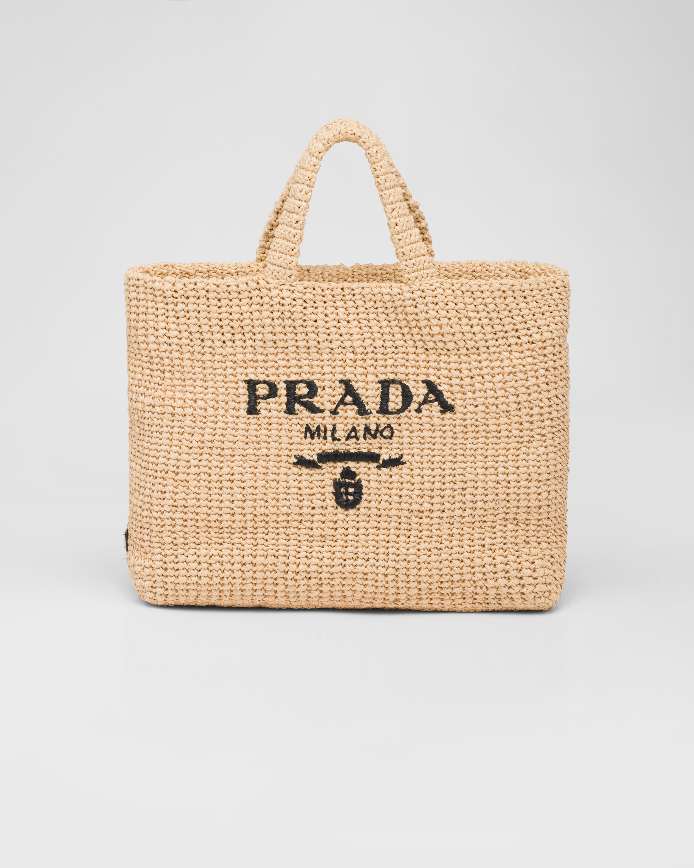 Prada woven tote bag top