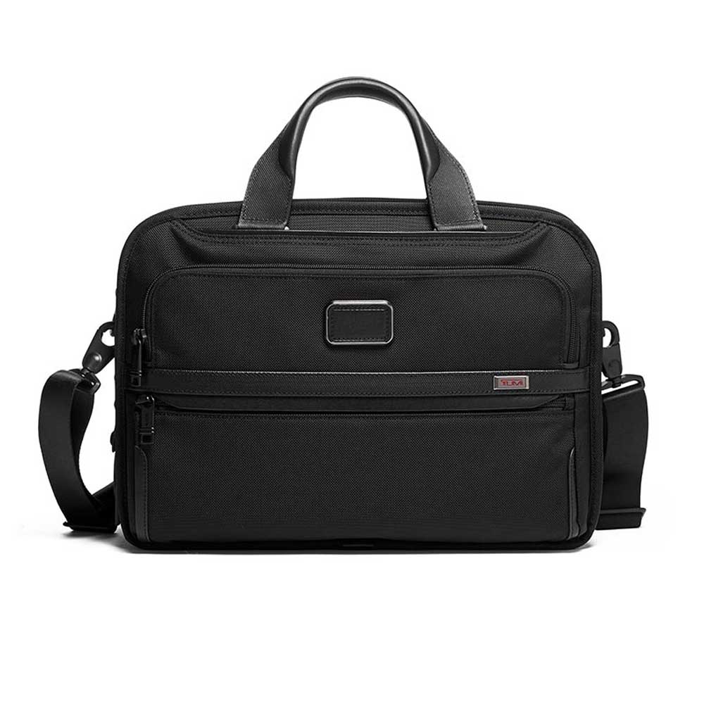 triple compartment brief tumi