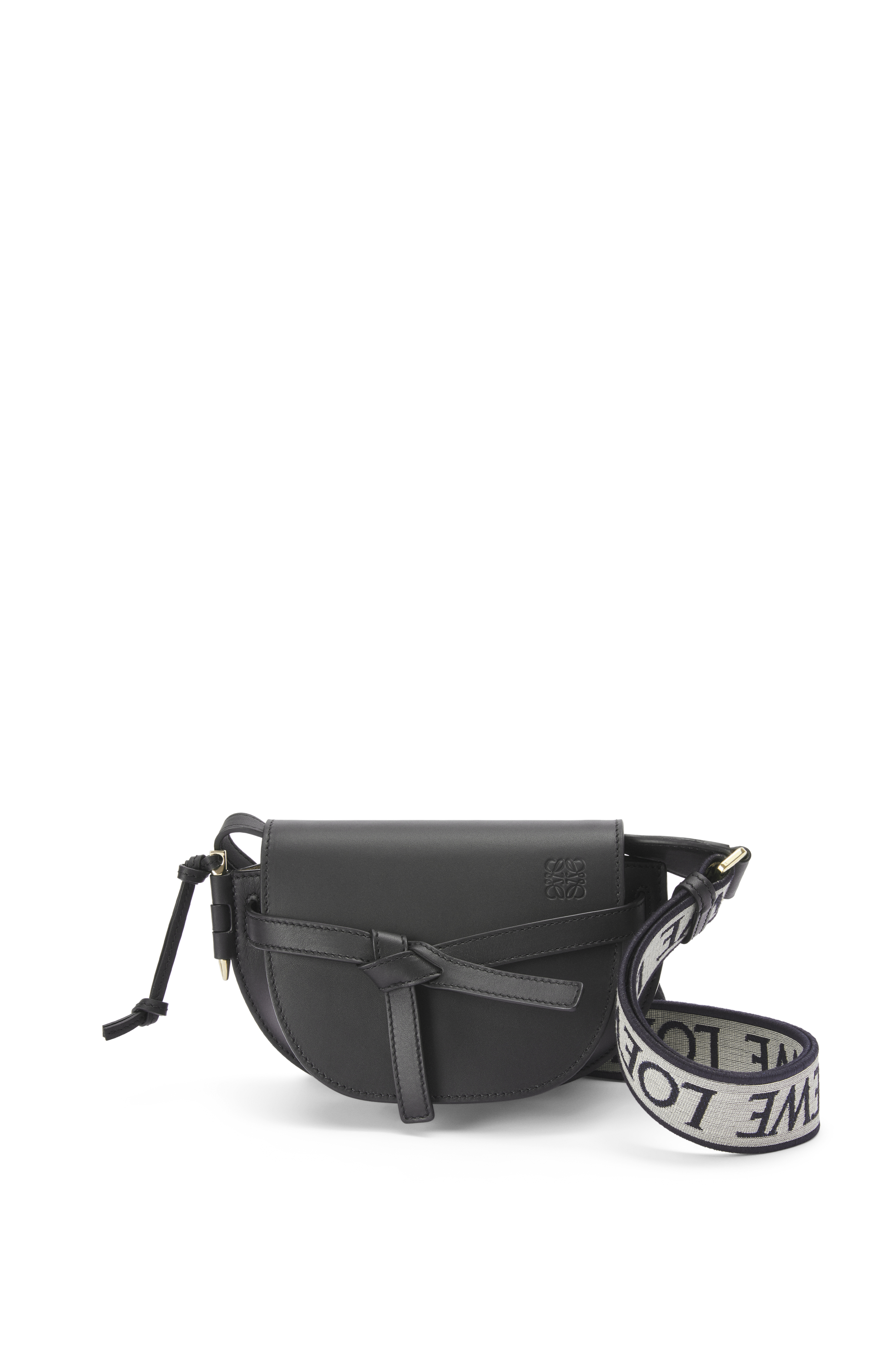 Loewe Mini Gate Dual bag in soft calfskin and jacquard Crossbody