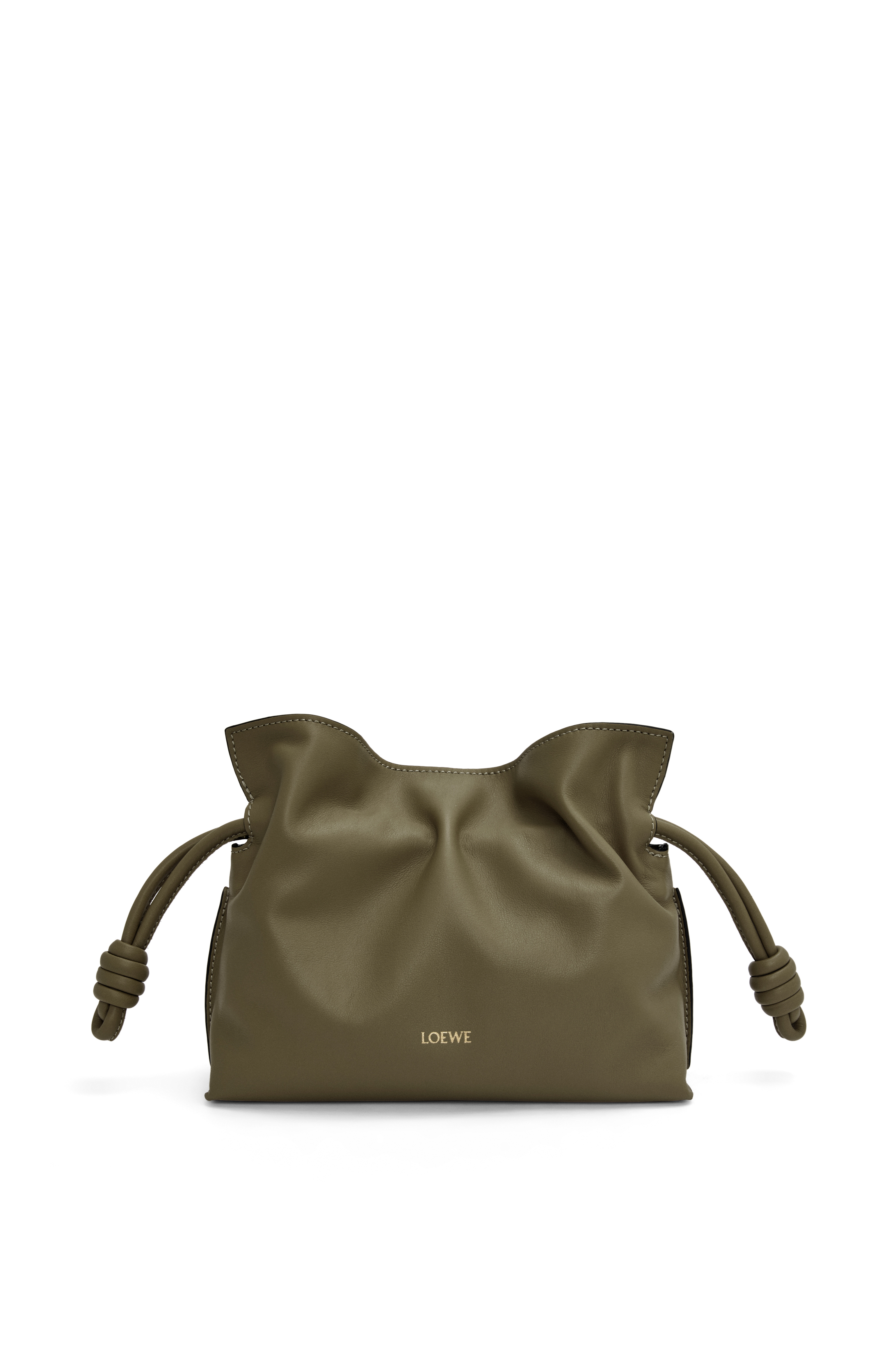 【LOEWE】MINI FLAMENCO CLUTCH Mini Flamenco clutch in nappa calfskin Brown - LOEWE