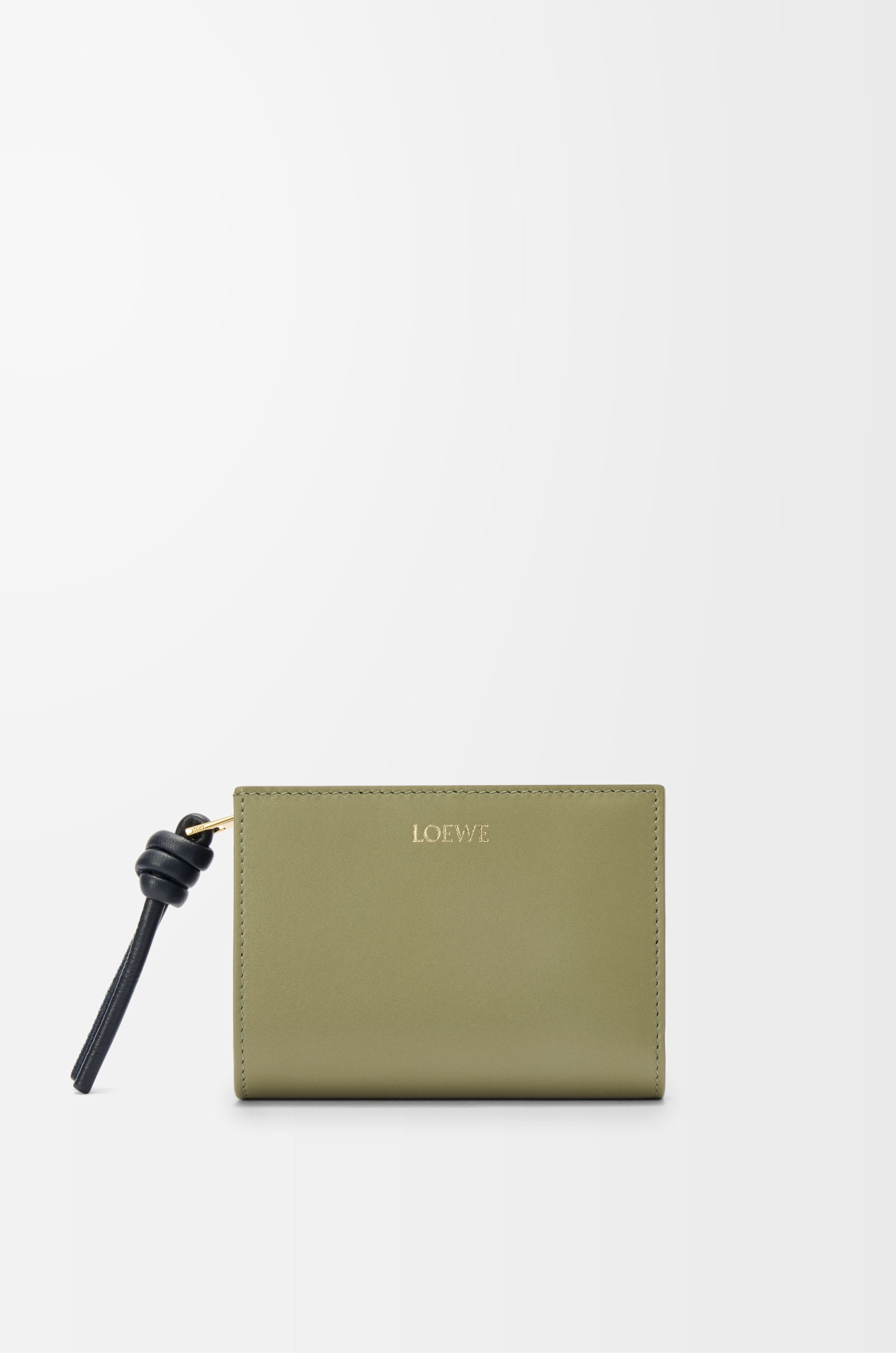 Loewe Knot compact wallet in shiny nappa calfskin Leather